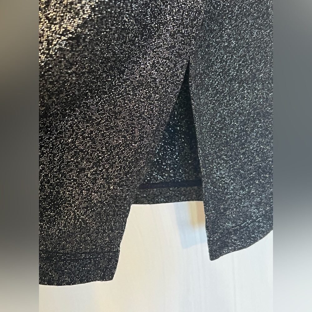 Super Shimmery Black Karen Scott XL Stretch Top - Picture 5 of 12